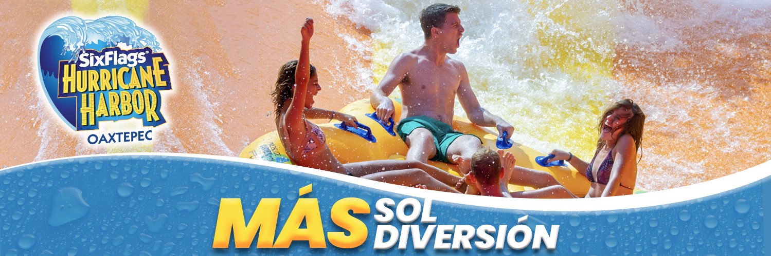 Six Flags Hurricane Harbor Oaxtepec banner