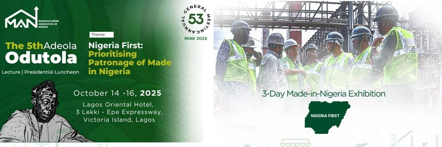 Manufacturers Association of Nigeria (MAN) banner