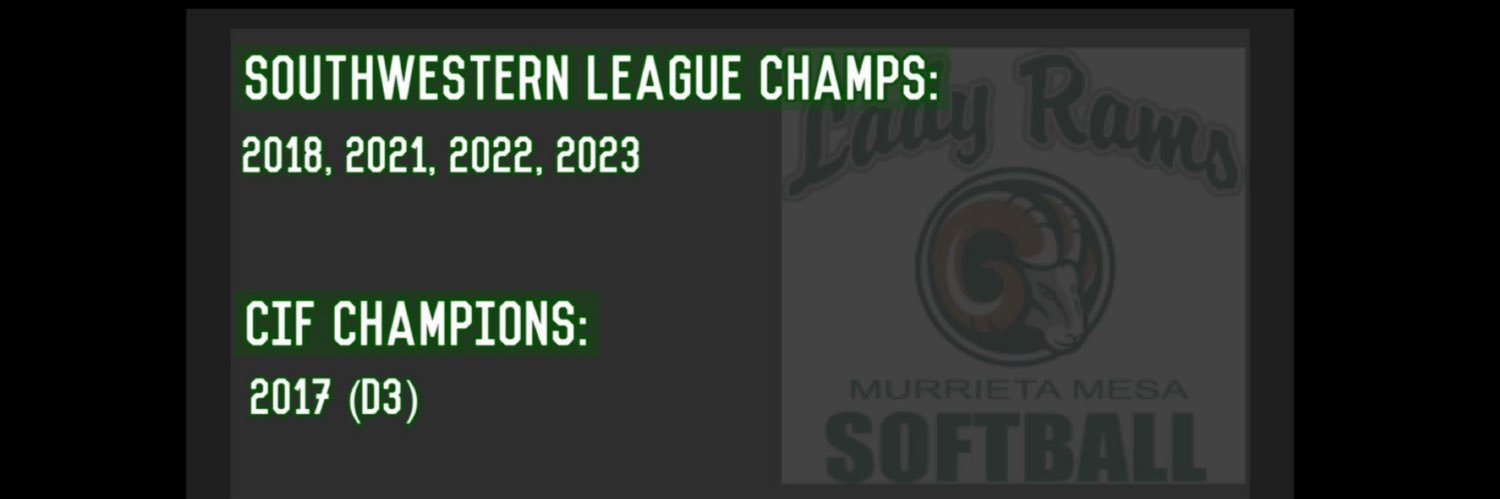 Murrieta Mesa Softball banner