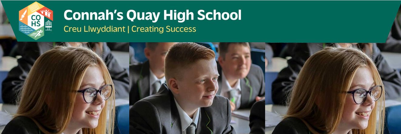 Connah's Quay High/ Ysgol Uwchradd Cei Connah banner
