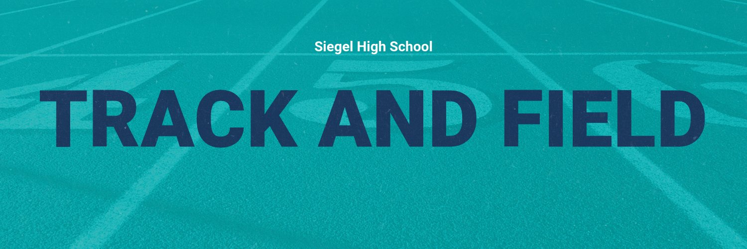 Siegel Track & Field banner
