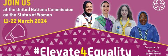 WAGGGS Global Advocacy Champions & CSW Delegates banner