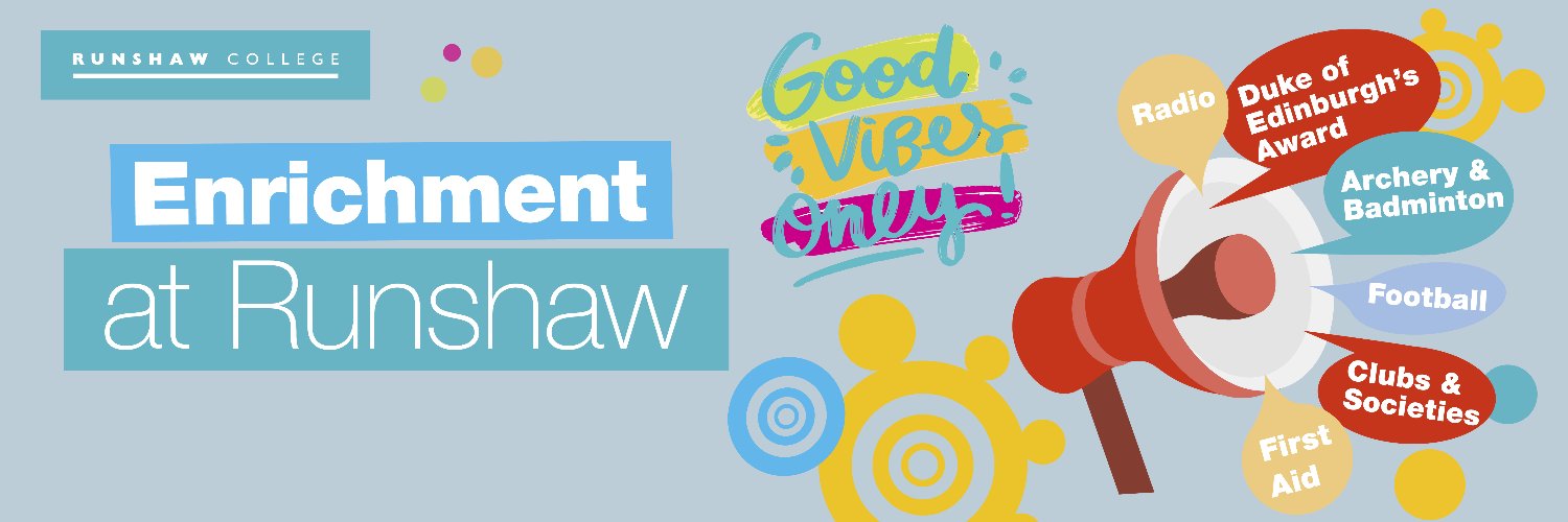 Runshaw Enrichment & Radio banner