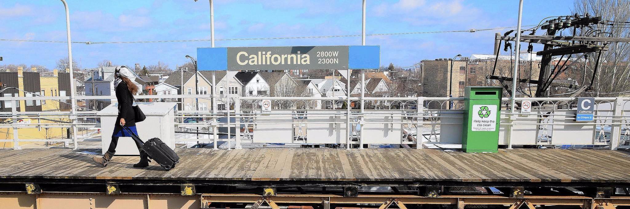 CTA Blue Line banner
