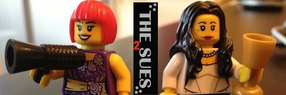 The Two Sues banner