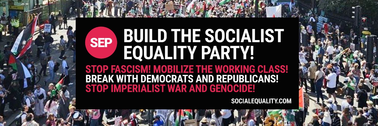 Socialist Equality Party (US)'s banner
