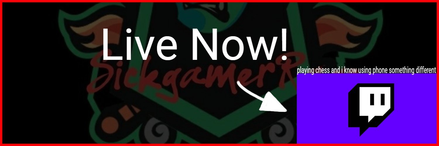 sickGamerRage's profile banner image