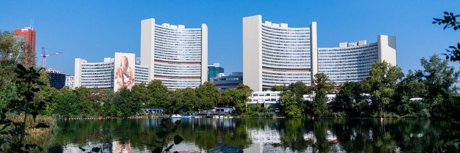 UN Vienna's banner