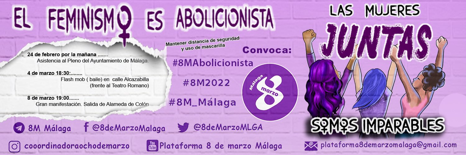 8 de marzo Málaga banner