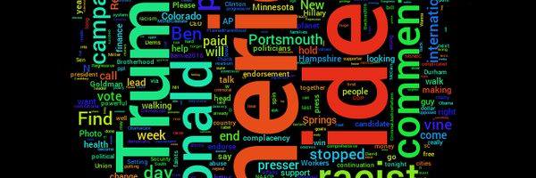 Political Word Cloud banner