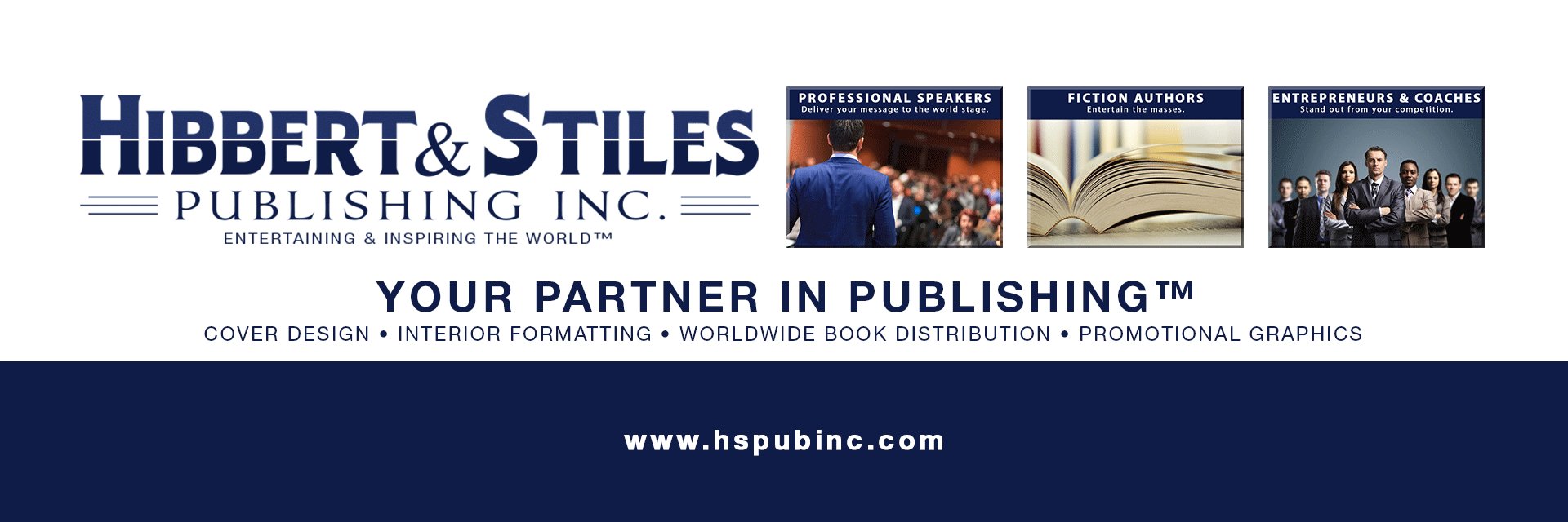 Hibbert & Stiles, Your Partner in #Publishing banner