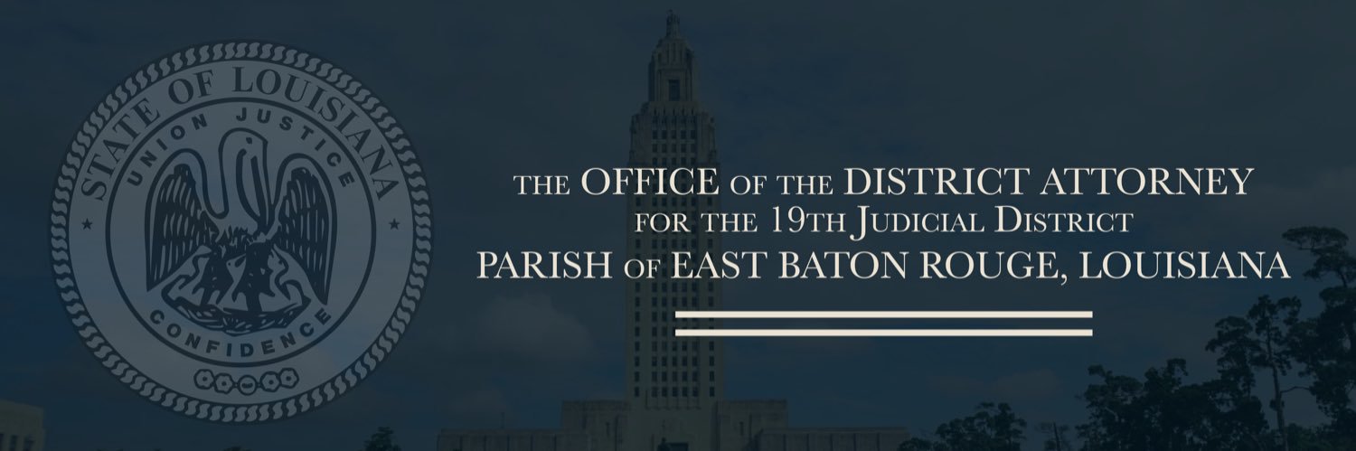 East Baton Rouge District Attorney's banner
