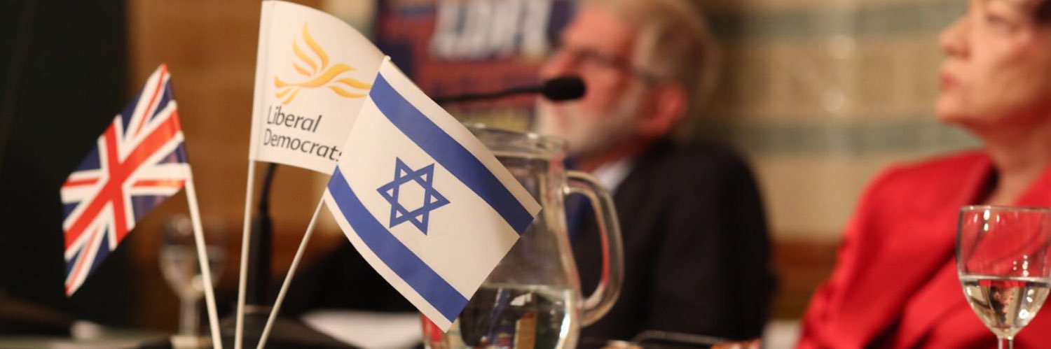 Liberal Democrat Friends of Israel's banner