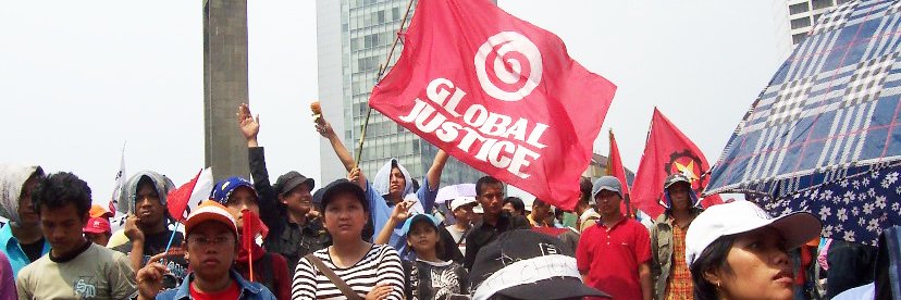 Indonesia Global Justice banner