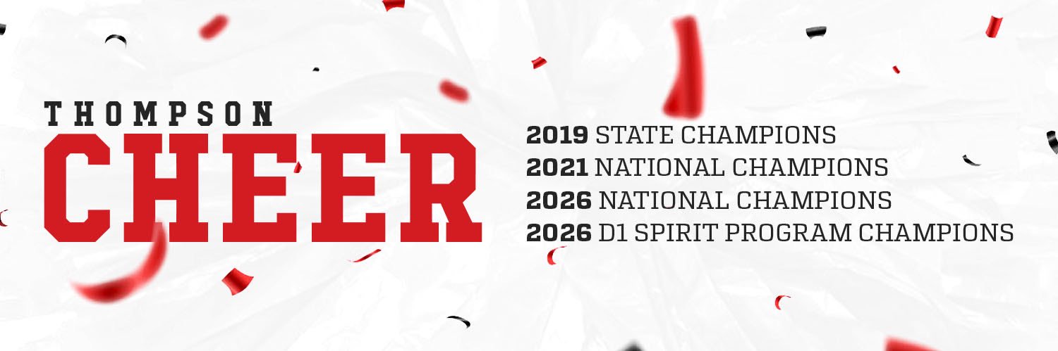 Thompson Cheer banner