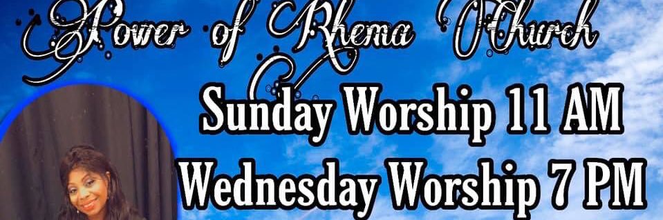 Power of Rhema Church banner