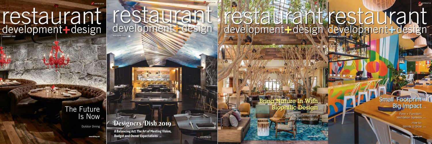 restaurant development + design magazine banner