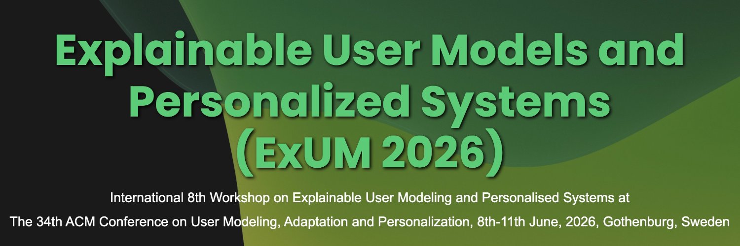 ExUM WS@UMAP 2026 banner