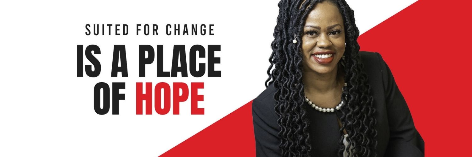 Suited For Change banner