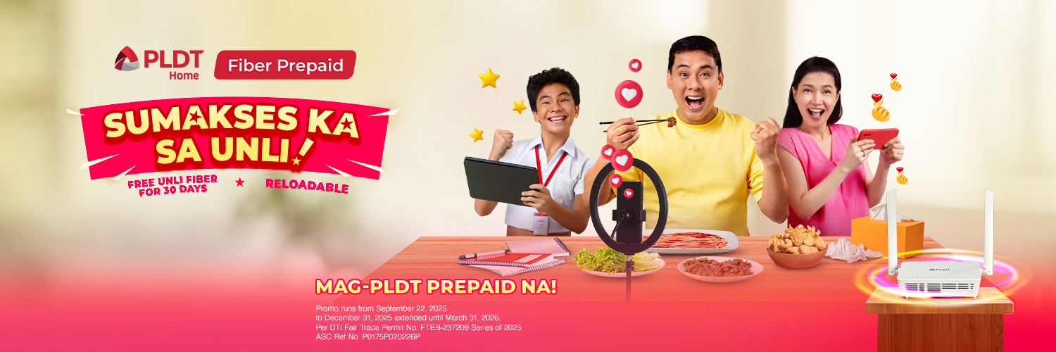 PLDT HOME banner