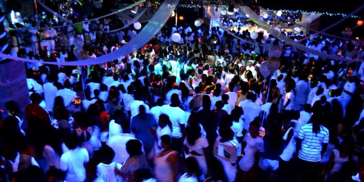 Party with #KissEnt banner