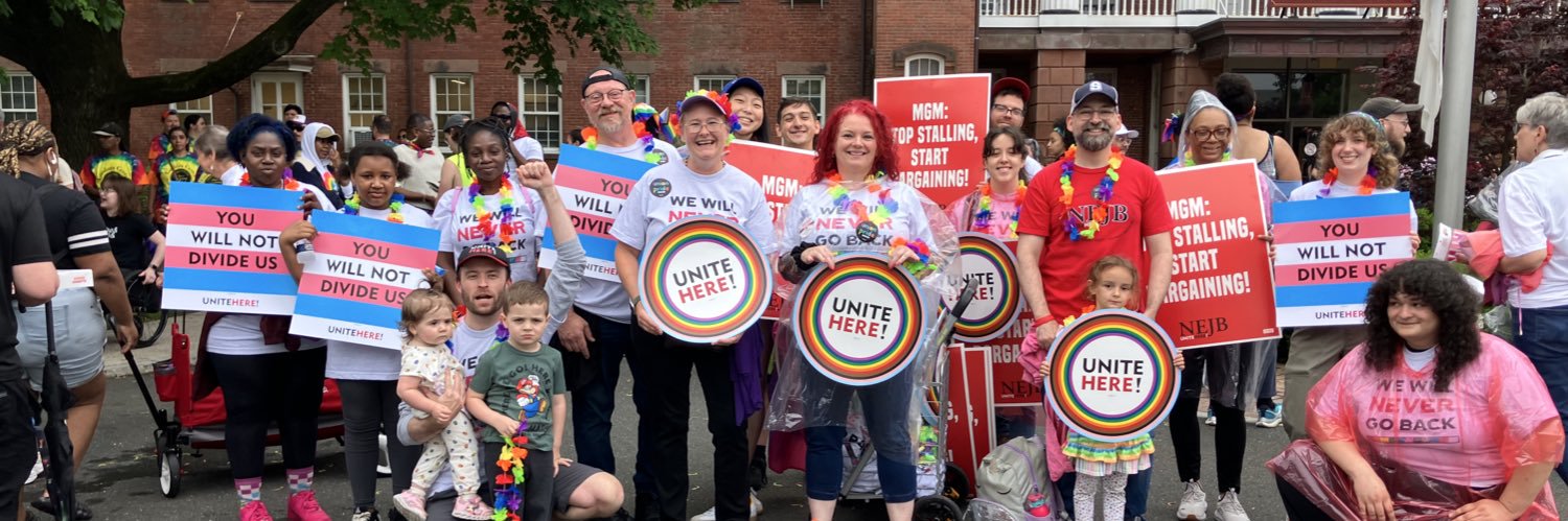 NEJB UNITE HERE's banner