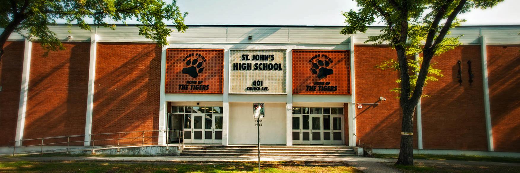 St John's HS banner