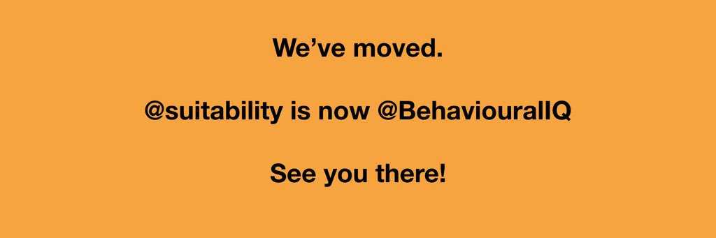 Twitter banner for @suitability