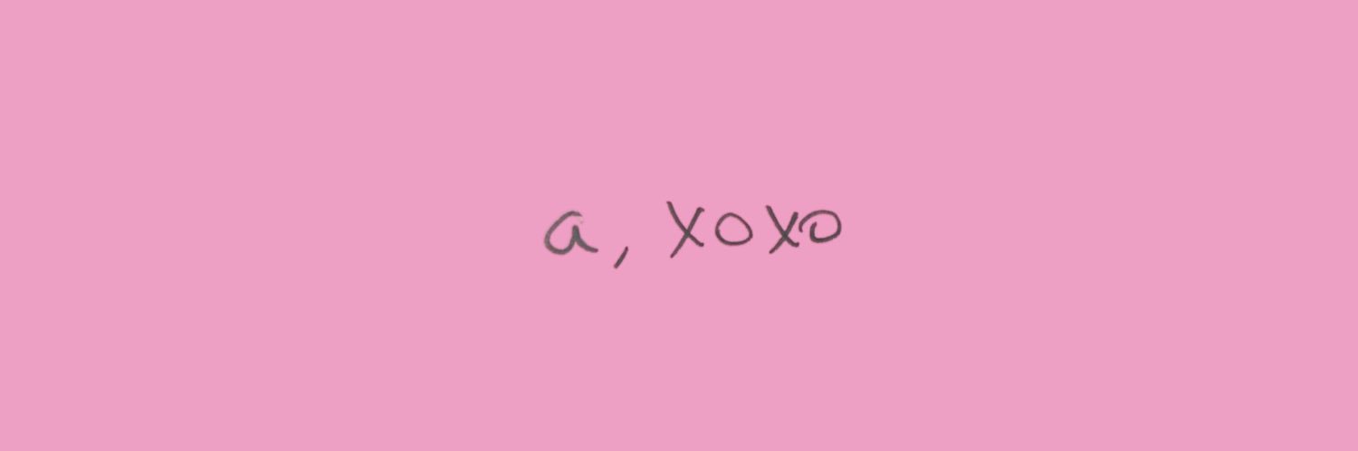 A, XOXO banner