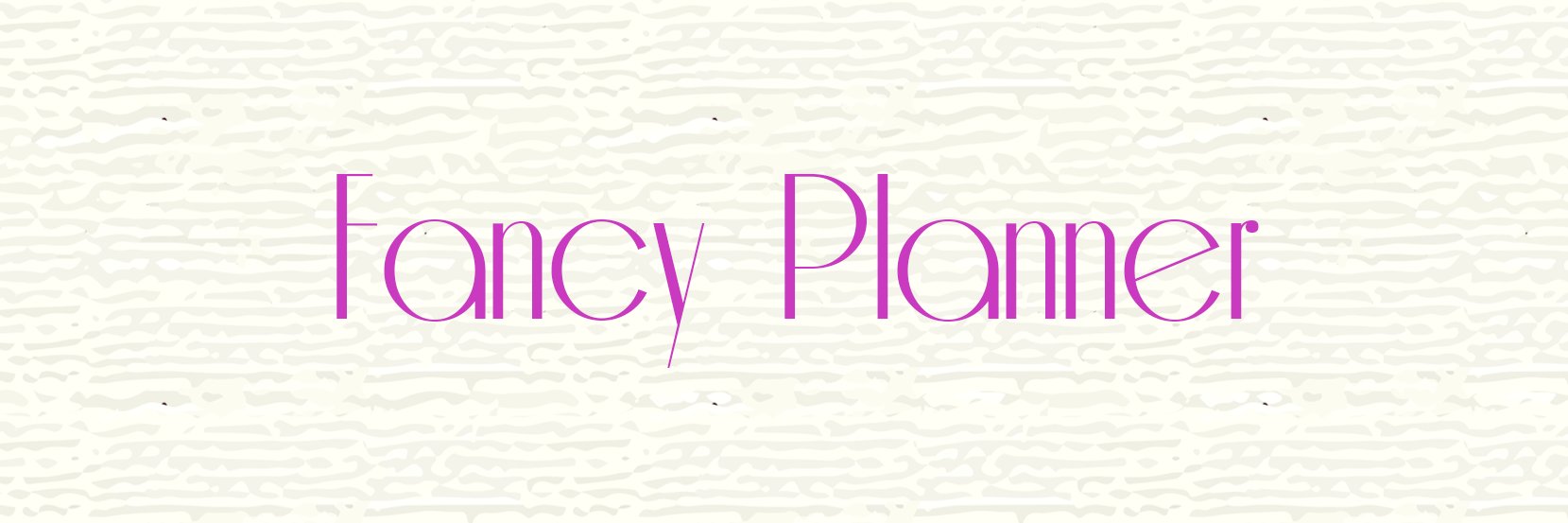 AFancyPlanner's profile banner image