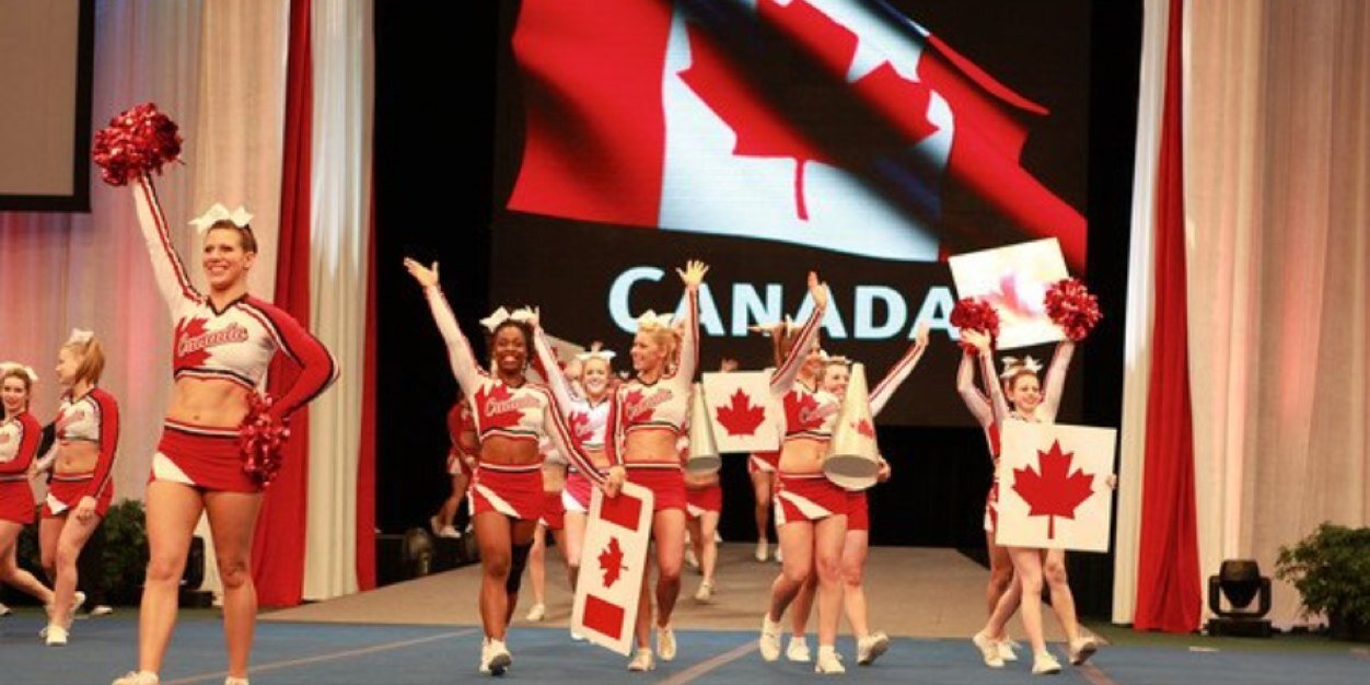 Canadian Cheerleader banner