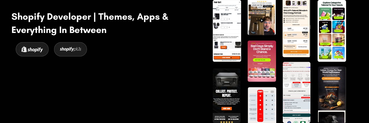 Ashit Soni | Shopify Developer banner