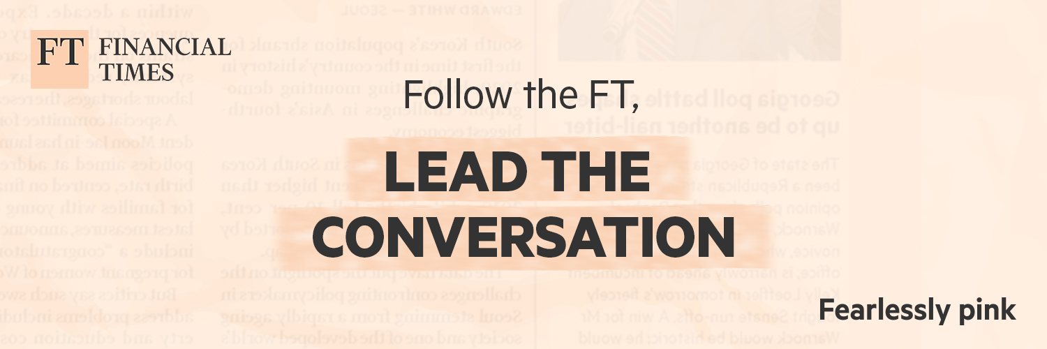 Financial Times's banner