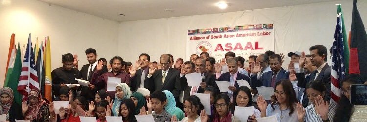 Alliance of South Asian American Labor (ASAAL) banner