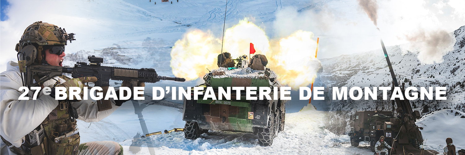 27e Brigade d'infanterie de montagne's banner