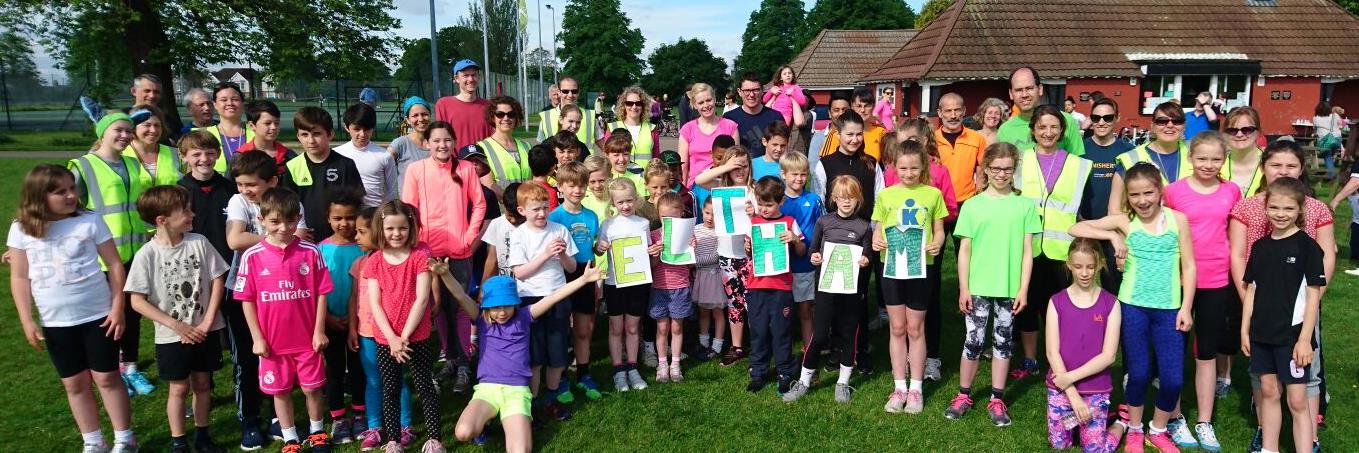 Eltham junior parkrun banner