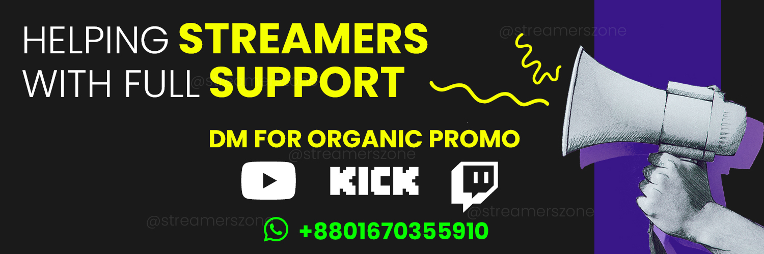 STREAMERS PROMOTE ZONE banner