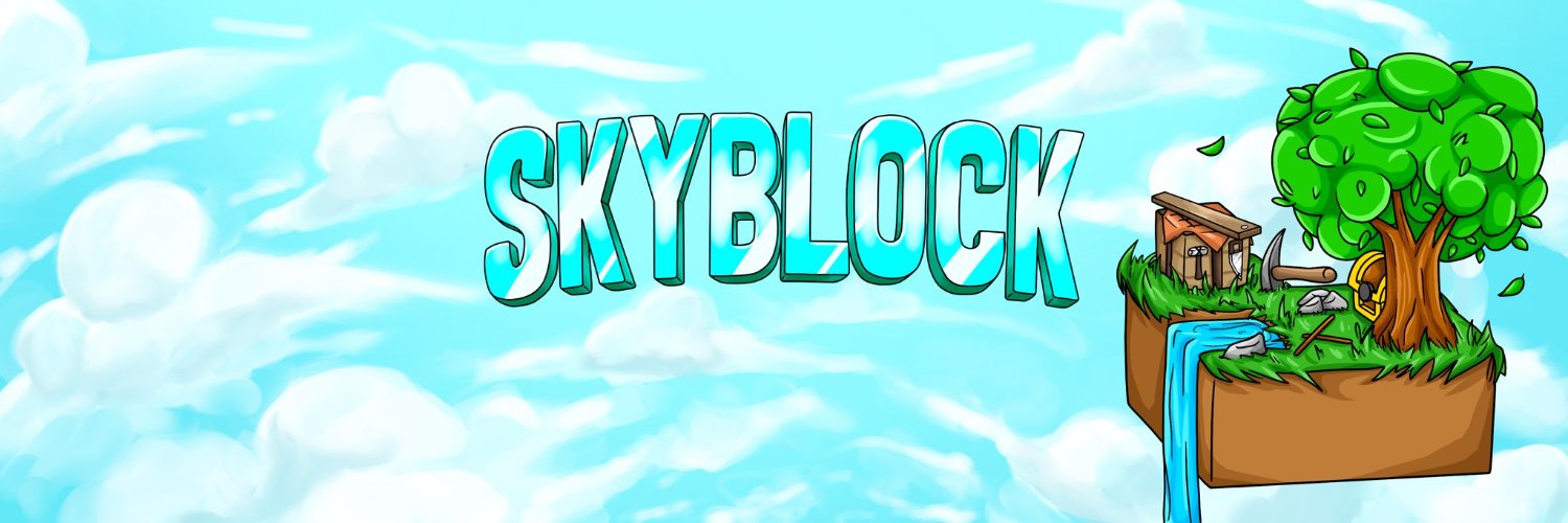 Skyblock's profile banner image