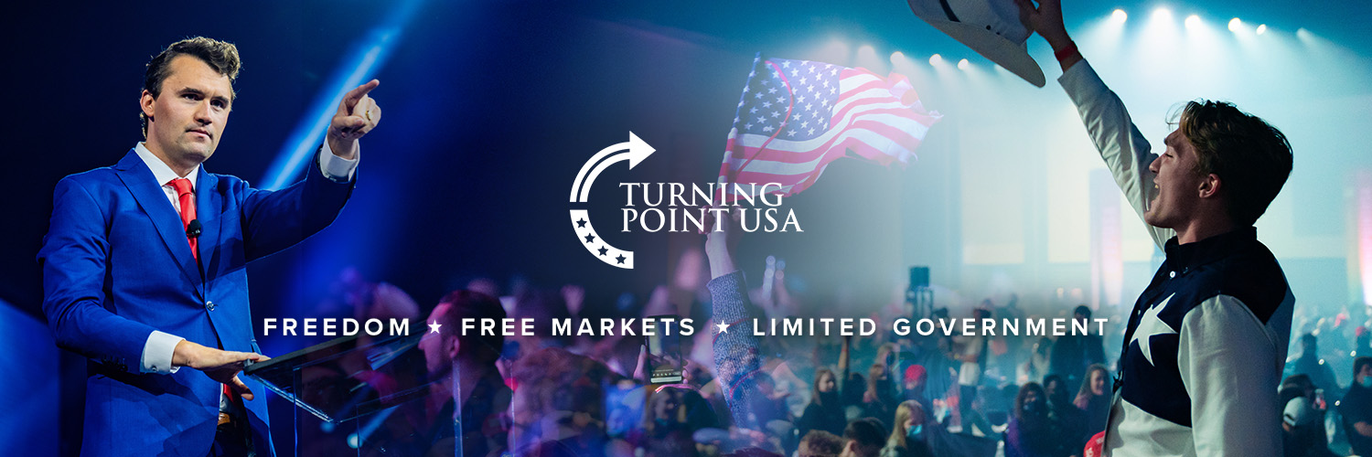 Turning Point USA's banner