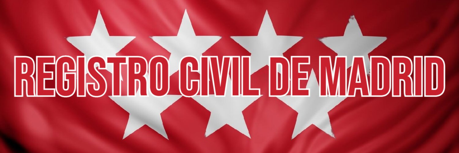 Registro Civil Único de Madrid banner