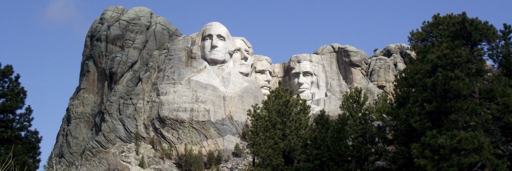Mount Rushmore banner