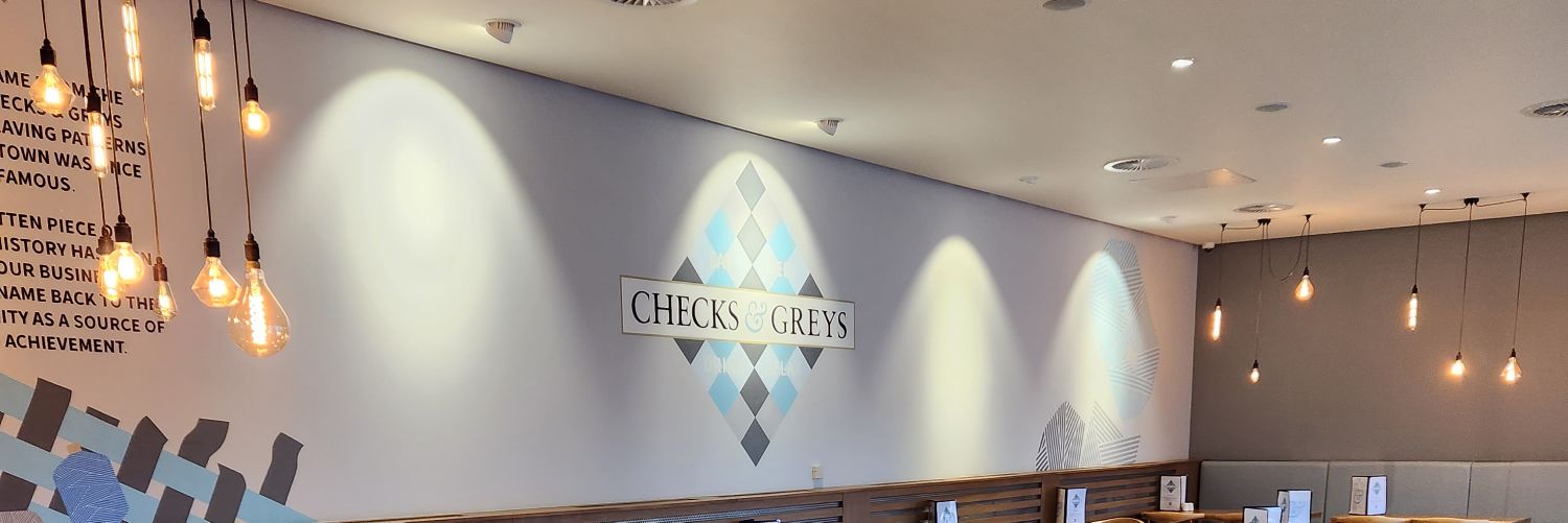 Checks & Greys banner