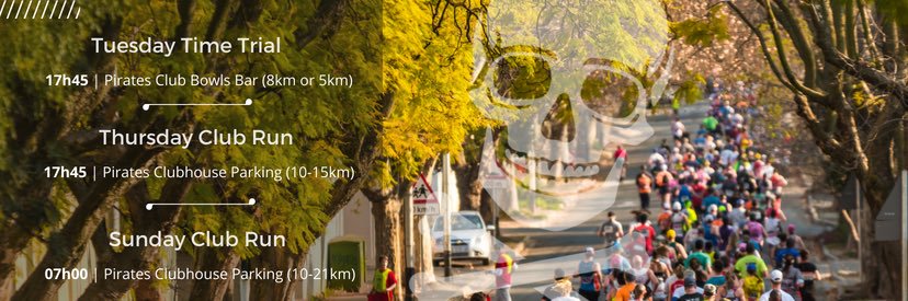 Pirates Road Running banner