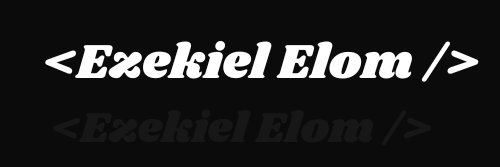 Ezekiel Elom banner