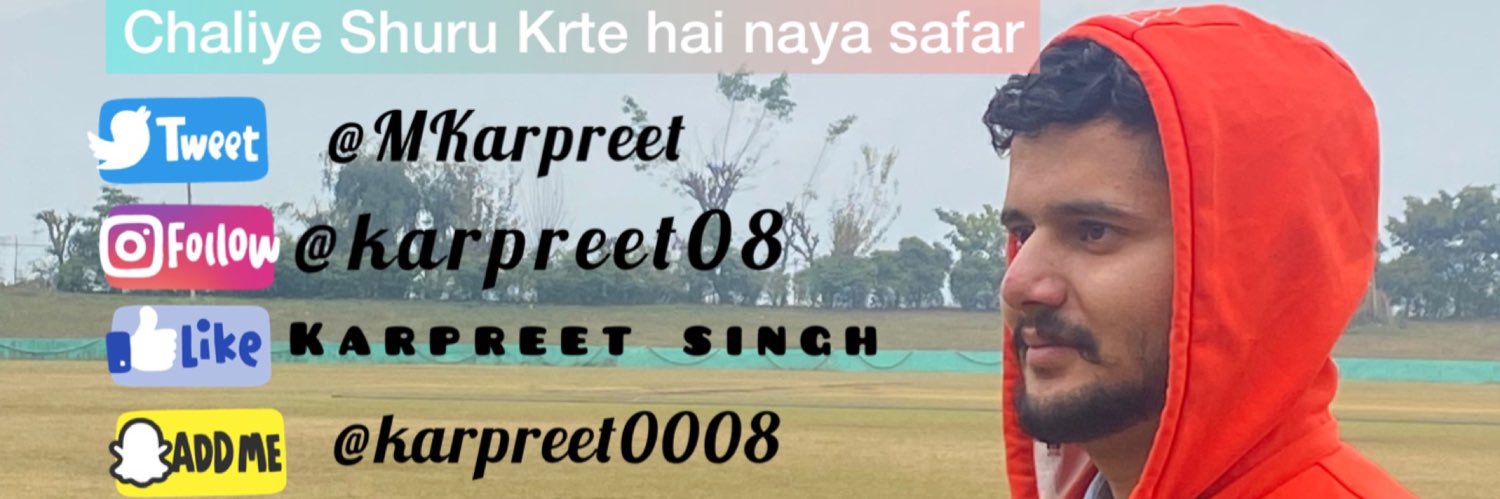 MKarpreet's profile banner image