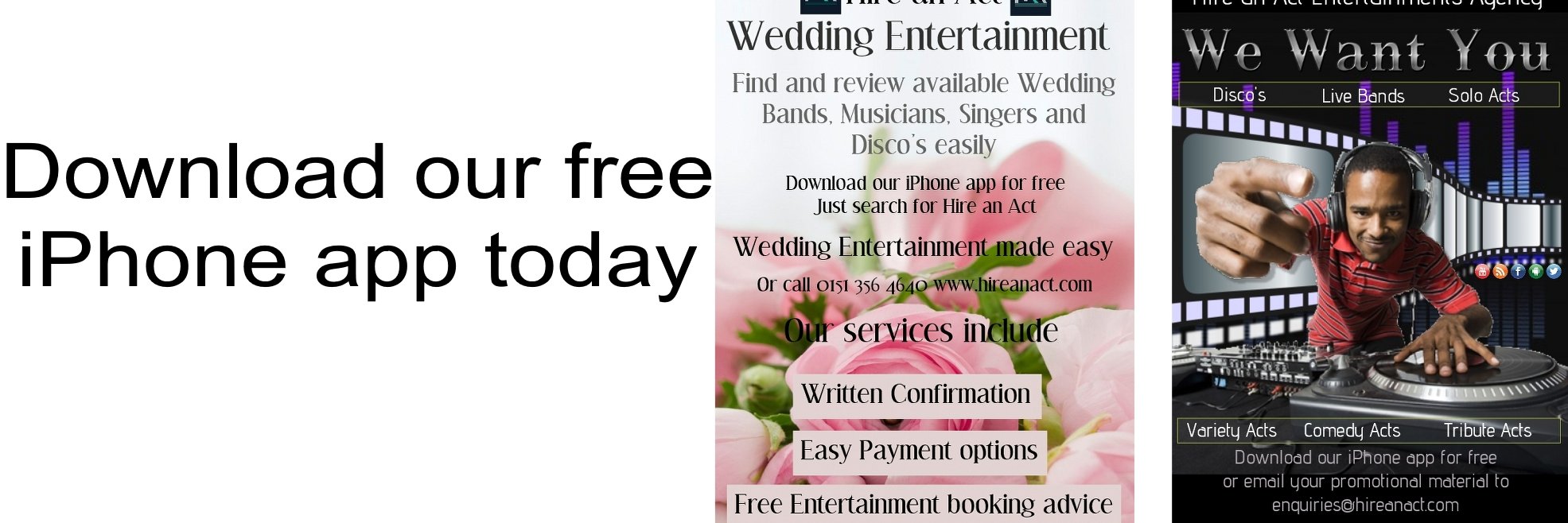 Hire An Act Ltd banner