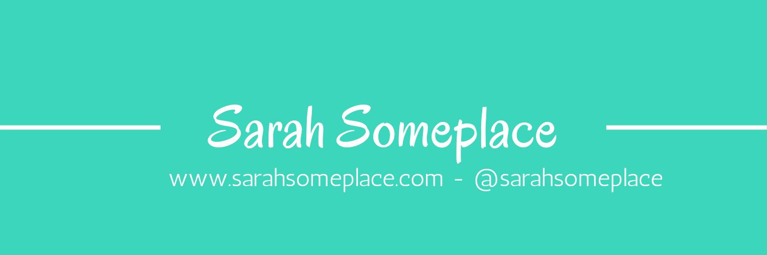 sarahsomeplace's profile banner image