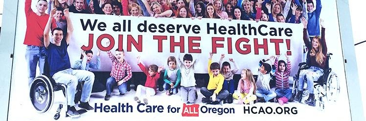 Health Care for All Oregon—HCAO banner