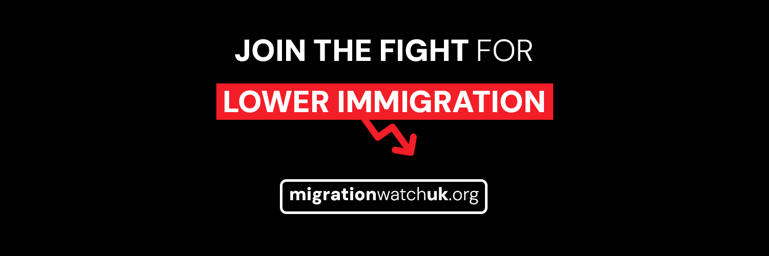 Migration Watch's banner
