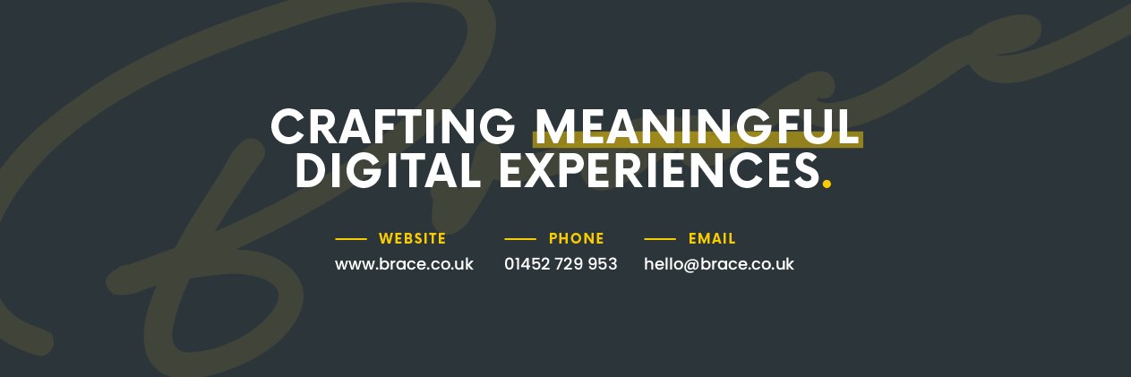 Brace Creative Agency banner
